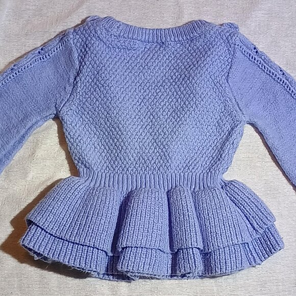 Genuine Kids from OshKosh / Sweater / Kids Girls / Size 12 Months / Light Blue / - Picture 4 of 11